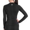 женская термофутболка с длинным рукавом Sportful 2nd Skin W Tee Long Sleeve чёрная